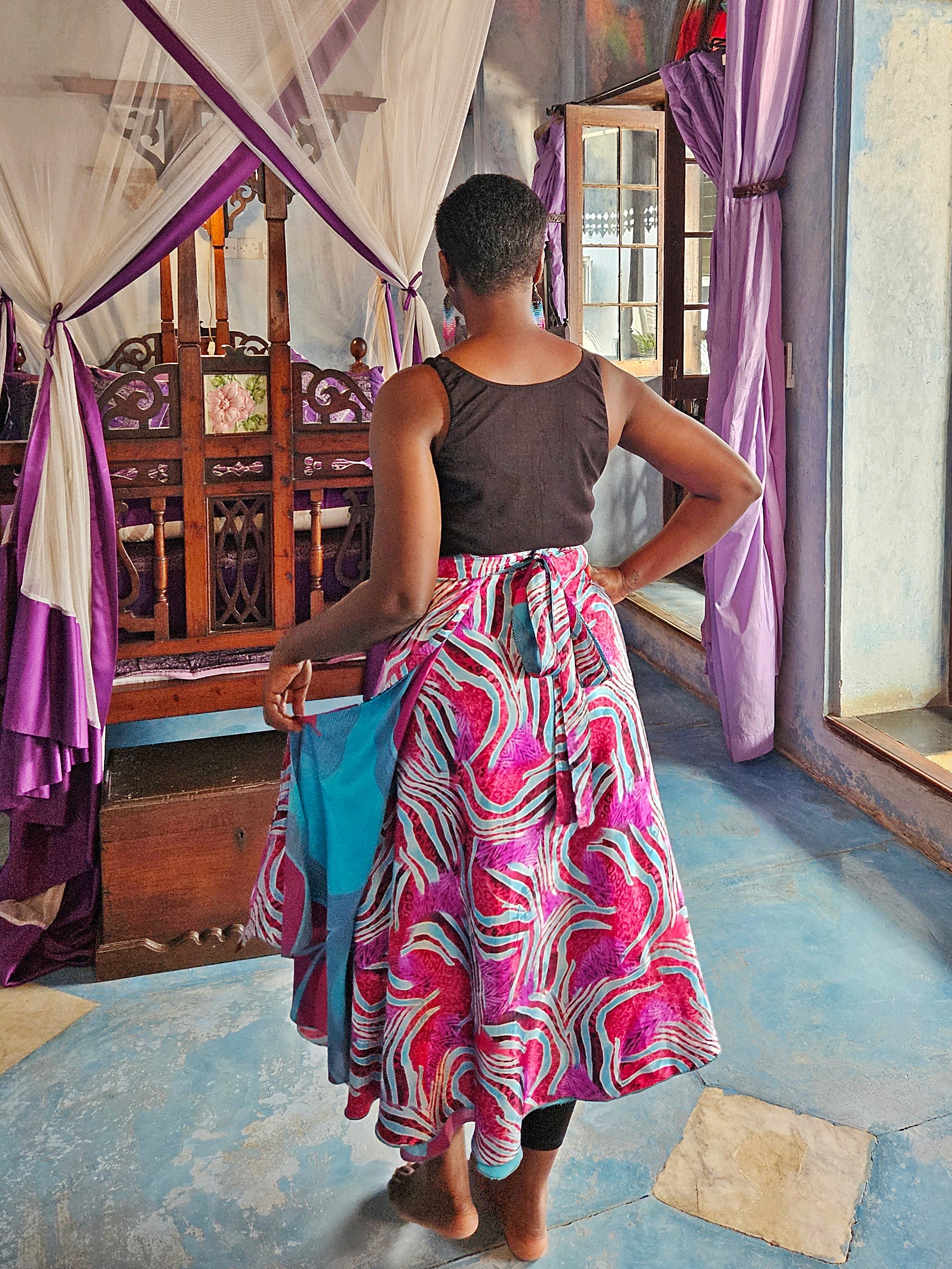 Schrunchies - Turkis/rosa