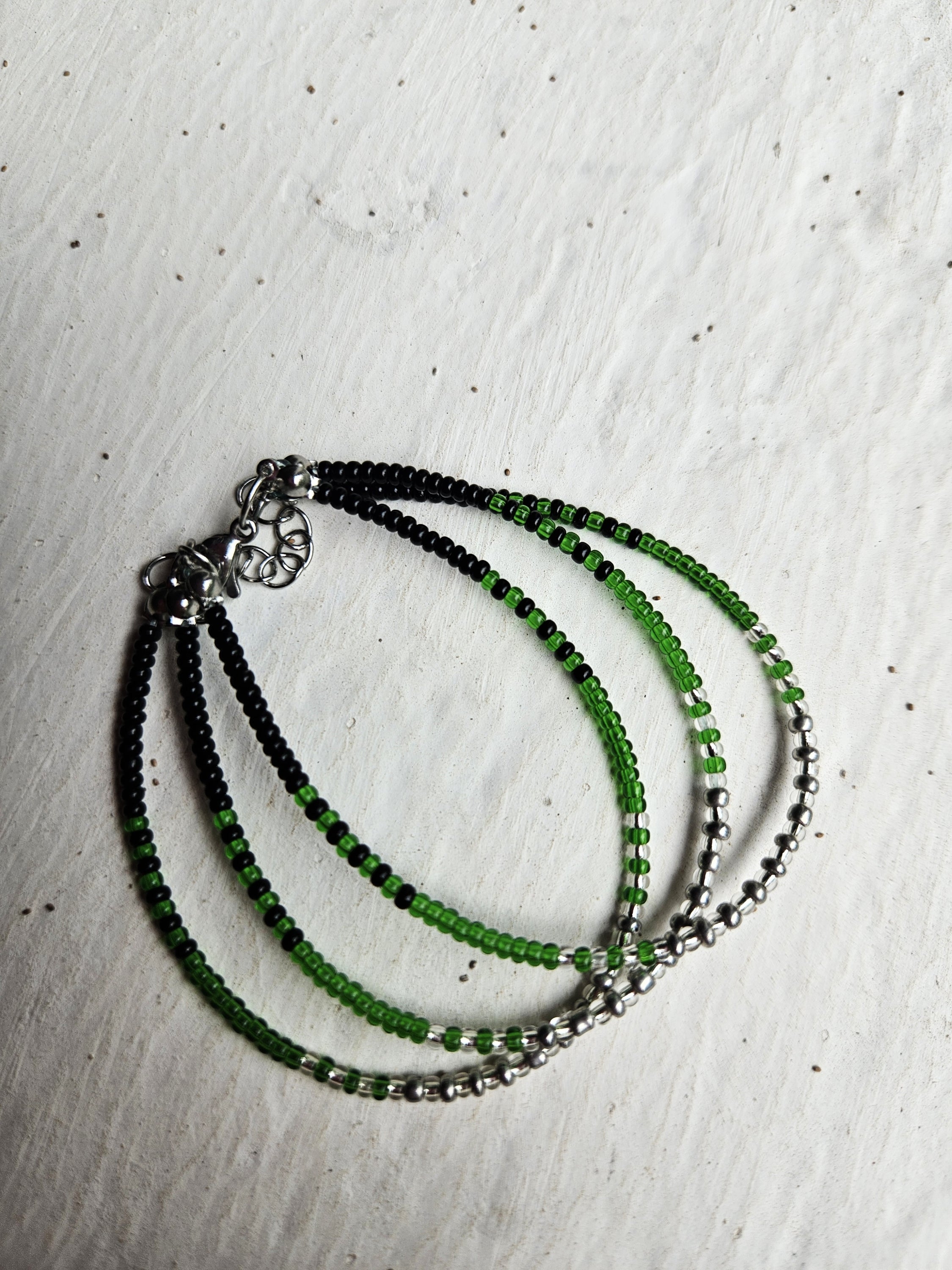 Mermaid - Armbånd i sølv og grønt