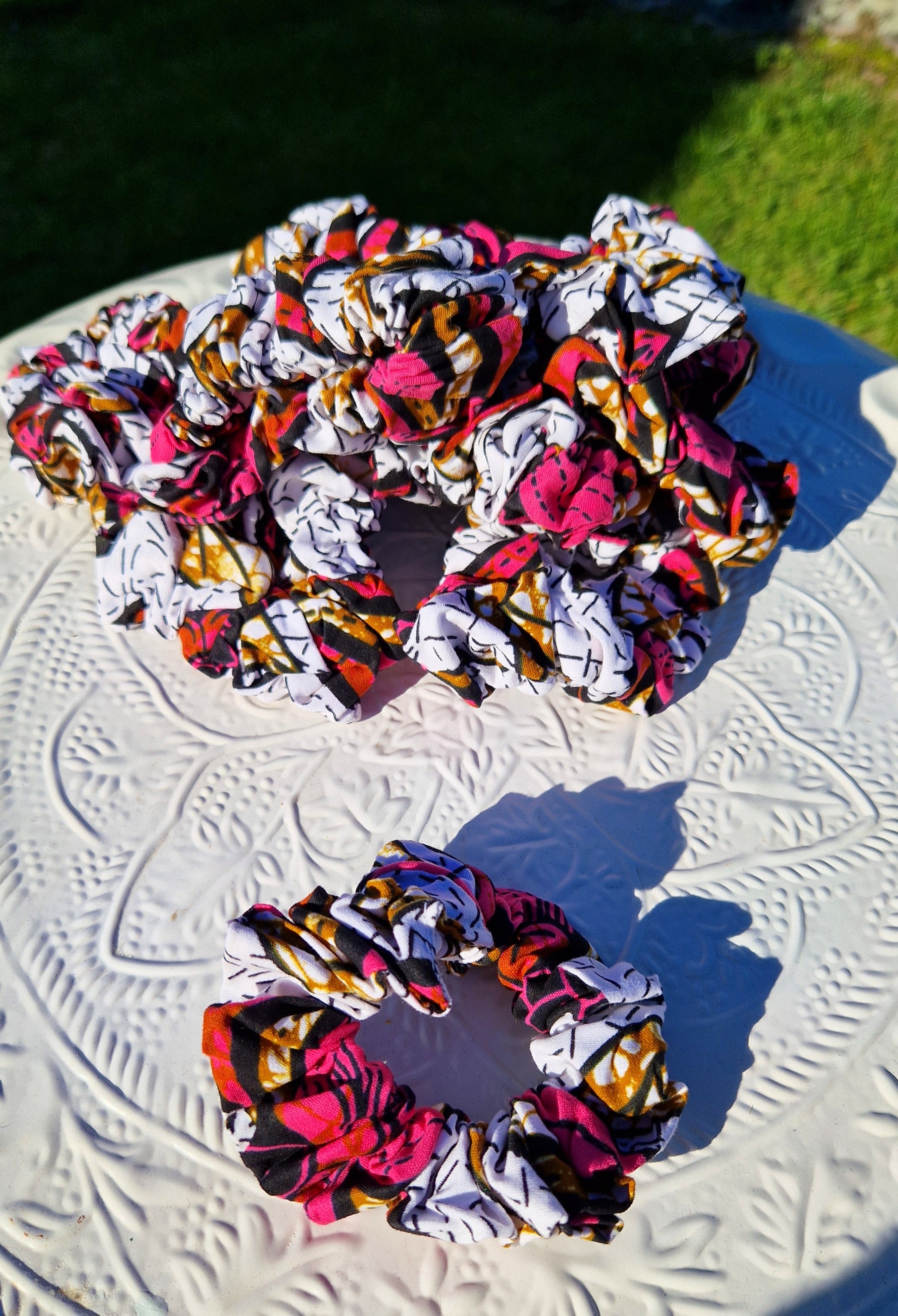 Schrunchies - Rosa blomst