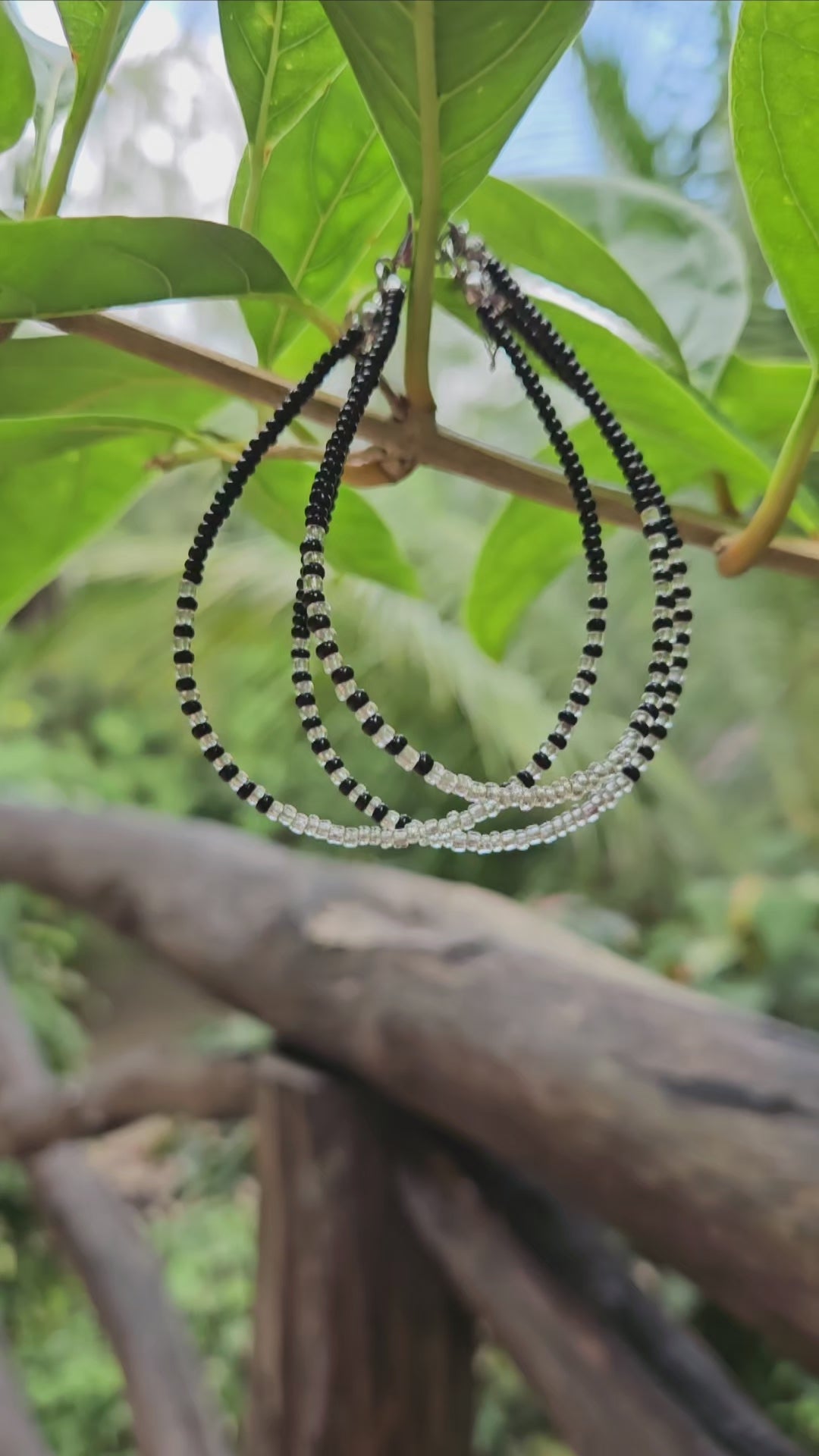 Mermaid - Armbånd i sølv og sort